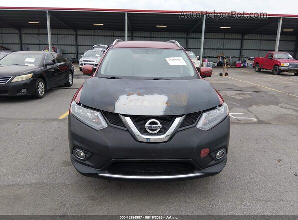 KNMAT2MV8GP690370 2016 NISSAN ROGUE Red Вид щитка приладів