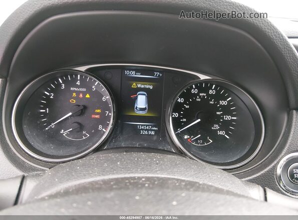 KNMAT2MV8GP690370 2016 NISSAN ROGUE Red Вид задніх сидінь