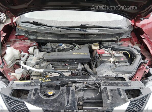 KNMAT2MV8GP690370 2016 NISSAN ROGUE Red Вид ззаду