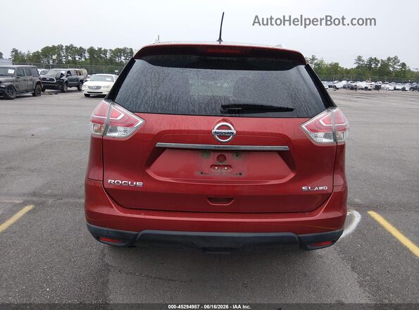 KNMAT2MV8GP690370 2016 NISSAN ROGUE Red 