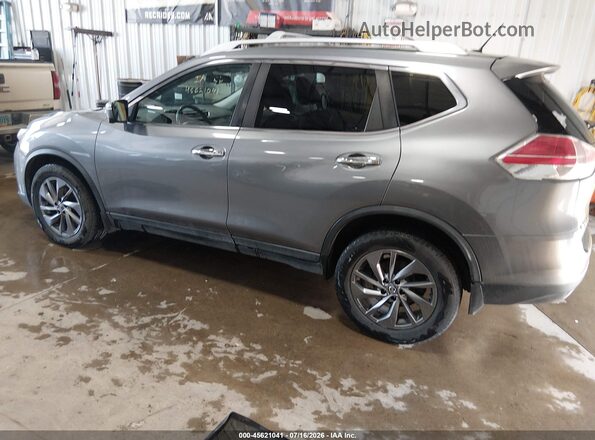KNMAT2MV8GP713601 2016 NISSAN ROGUE Gray წინა მარცხენა ხედი სამი მეოთხედიდან