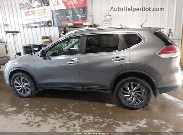 KNMAT2MV8GP713601 2016 NISSAN ROGUE Gray წინა პანელის ხედი