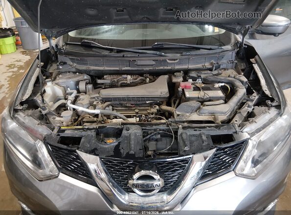 KNMAT2MV8GP713601 2016 NISSAN ROGUE Gray უკანა სავარძლების ხედი
