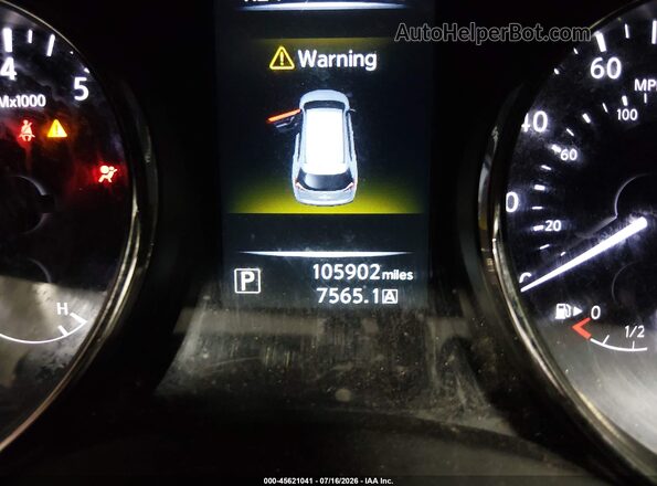 KNMAT2MV8GP713601 2016 NISSAN ROGUE Gray ხელსაწყოთა პანელის ხედი