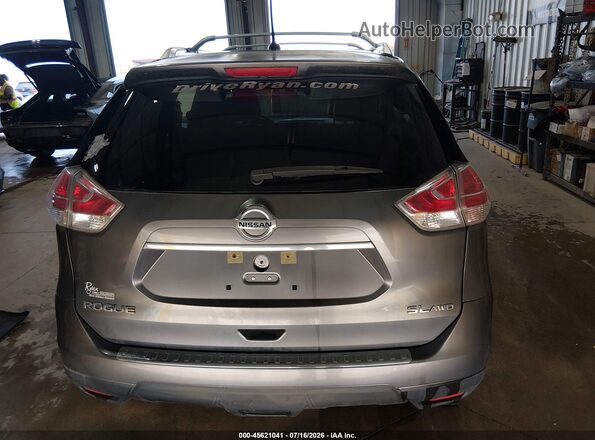KNMAT2MV8GP713601 2016 NISSAN ROGUE Gray უკანა სალონის ხედი