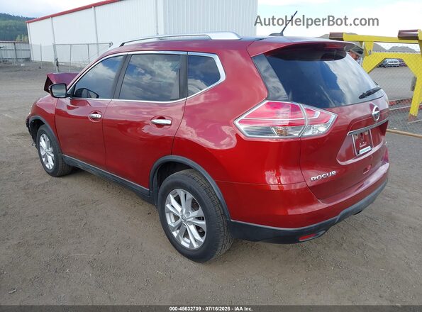 KNMAT2MV8GP716949 2016 NISSAN ROGUE Red Հետևի ձախ
