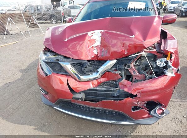 KNMAT2MV8GP716949 2016 NISSAN ROGUE Red Դիմացի տեսք
