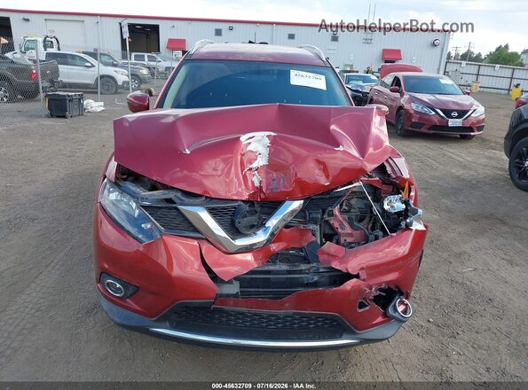 KNMAT2MV8GP716949 2016 NISSAN ROGUE Red Սարքավորումների վահանակի տեսք