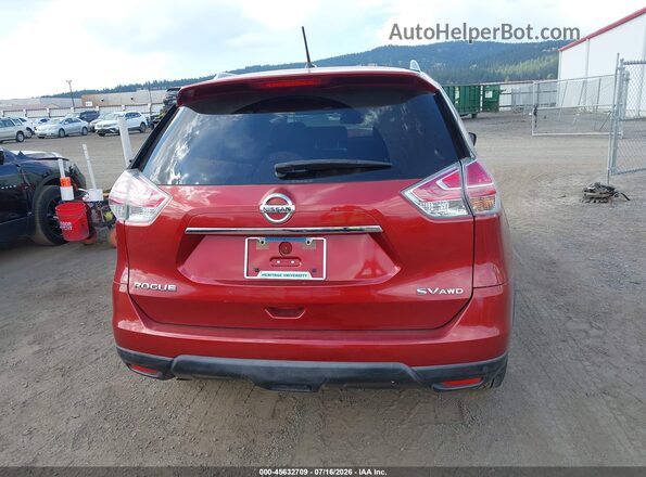 KNMAT2MV8GP716949 2016 NISSAN ROGUE Red 