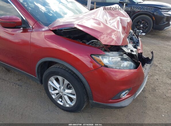 KNMAT2MV8GP716949 2016 NISSAN ROGUE Red 