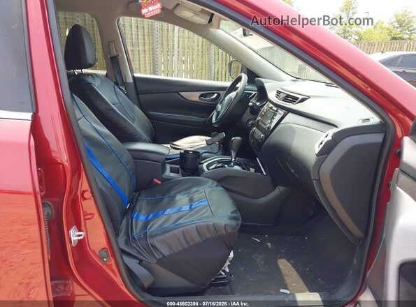 KNMAT2MV8GP728082 2016 NISSAN ROGUE Red Вид салону спереду