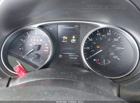 KNMAT2MV8GP734397 2016 NISSAN ROGUE Blue Widok tylnych siedzeń