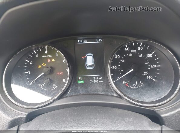 KNMAT2MV8HP546612 2017 NISSAN ROGUE Gray უკანა სავარძლების ხედი