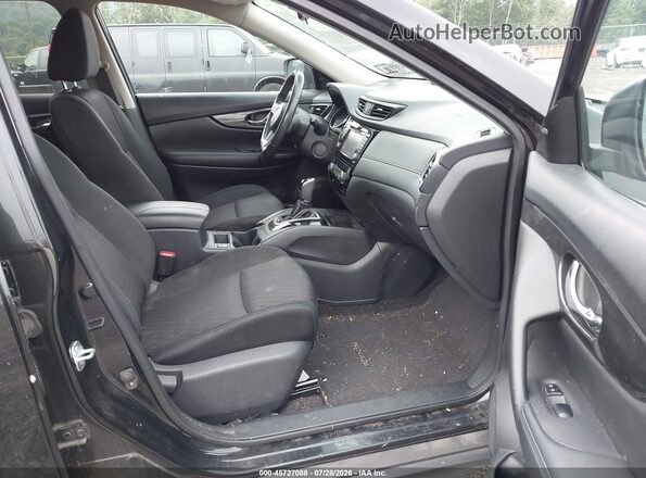 KNMAT2MV8HP558419 2017 NISSAN ROGUE Black წინა სალონის ხედი