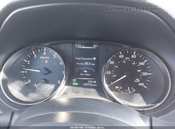 KNMAT2MV8HP577343 2017 NISSAN ROGUE Серый Вид задних сидений