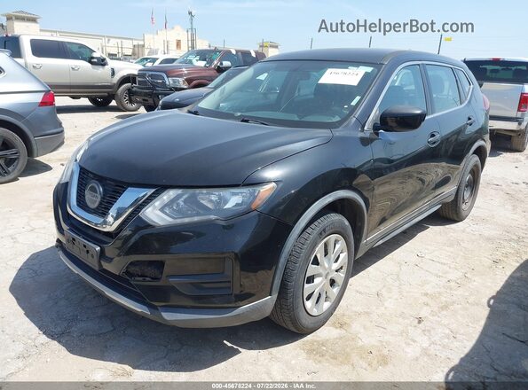 KNMAT2MV8JP549824 2018 NISSAN ROGUE Black წინა მარცხენა ხედი სამი მეოთხედიდან