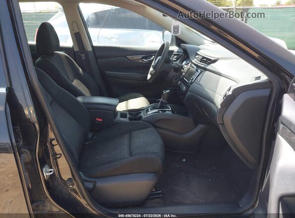 KNMAT2MV8JP549824 2018 NISSAN ROGUE Black წინა სალონის ხედი