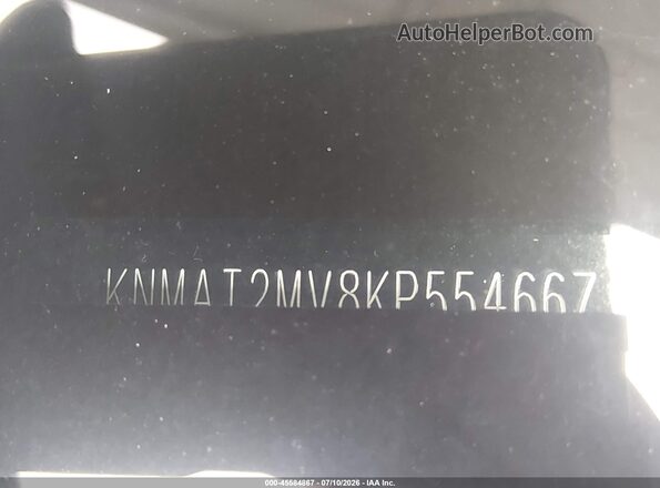 KNMAT2MV8KP554667 2019 NISSAN ROGUE Черный Вид подкапотного пространства