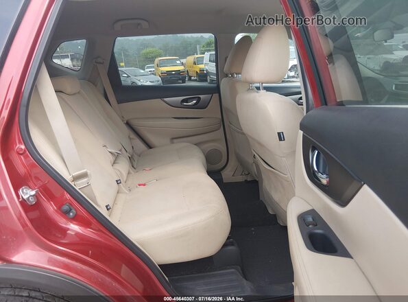 KNMAT2MV9GP598099 2016 NISSAN ROGUE Red Vista de la etiqueta del VIN