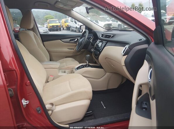KNMAT2MV9GP598099 2016 NISSAN ROGUE Red Vista interior delantera