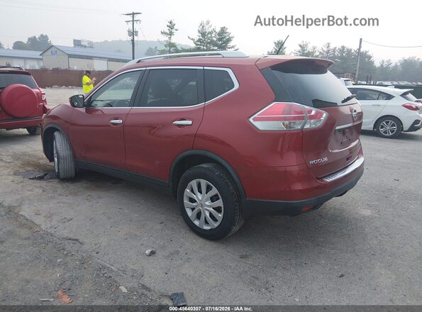 KNMAT2MV9GP598099 2016 NISSAN ROGUE Red Trasero izquierdo