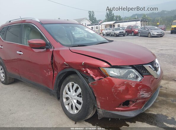 KNMAT2MV9GP598099 2016 NISSAN ROGUE Red Vista frontal