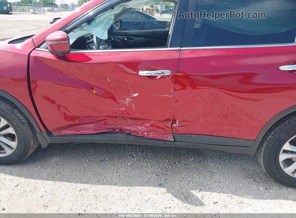 KNMAT2MV9GP621817 2016 NISSAN ROGUE Red წინა ხედი