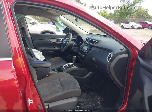 KNMAT2MV9GP621817 2016 NISSAN ROGUE Red წინა სალონის ხედი