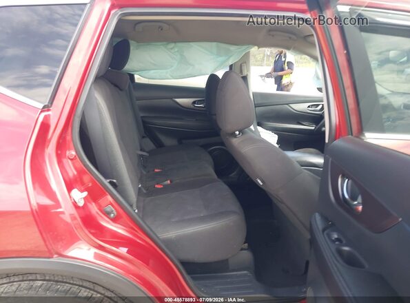 KNMAT2MV9GP621817 2016 NISSAN ROGUE Red VIN კოდის სტიკერის ხედი