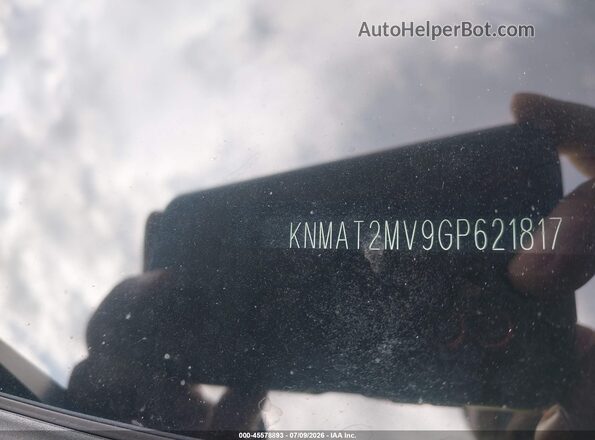 KNMAT2MV9GP621817 2016 NISSAN ROGUE Red ძრავის განყოფილების ხედი