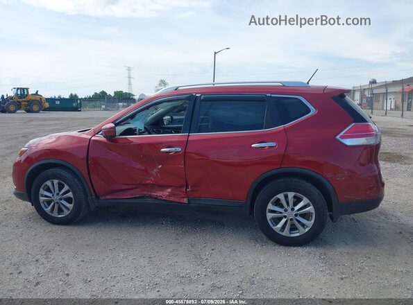 KNMAT2MV9GP621817 2016 NISSAN ROGUE Red სალონის 360-გრადუსიანი ხედი