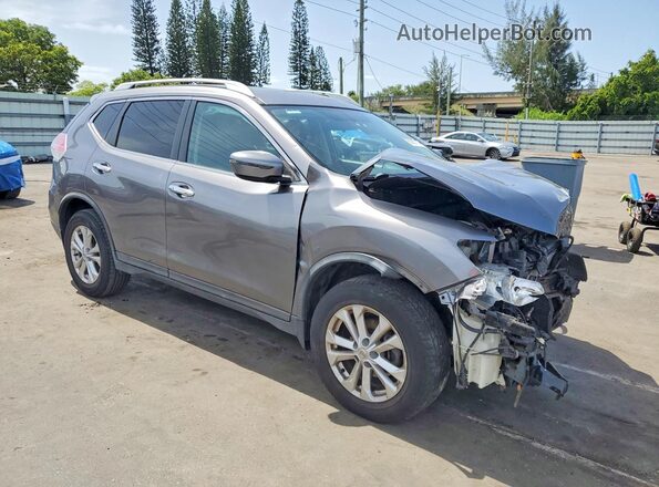 KNMAT2MV9GP678096 2016 NISSAN ROGUE Gray წინა მარჯვენა