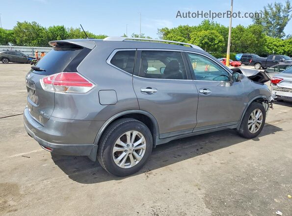 KNMAT2MV9GP678096 2016 NISSAN ROGUE Gray უკანა მარჯვენა