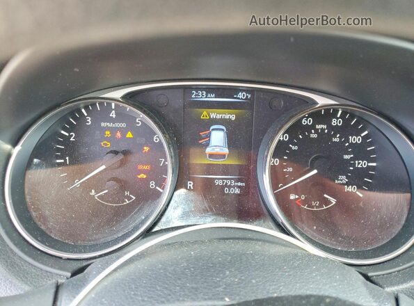 KNMAT2MV9GP678096 2016 NISSAN ROGUE Gray ხელსაწყოთა პანელის ხედი