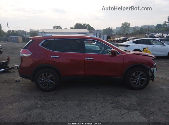 KNMAT2MV9GP685050 2016 NISSAN ROGUE Red Սալոնի հետևի տեսք