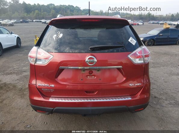 KNMAT2MV9GP685050 2016 NISSAN ROGUE Red 
