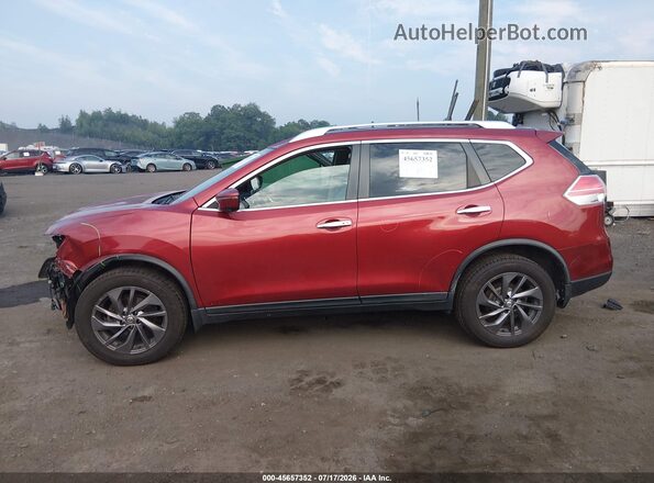 KNMAT2MV9GP685050 2016 NISSAN ROGUE Red Սալոնի 360 աստիճան տեսք