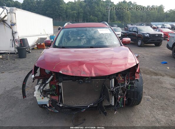 KNMAT2MV9GP685050 2016 NISSAN ROGUE Red Սարքավորումների վահանակի տեսք
