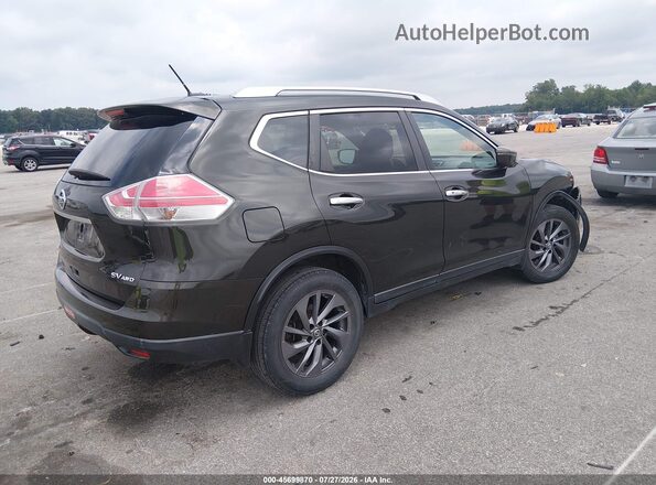 KNMAT2MV9GP687039 2016 NISSAN ROGUE Black Задня права чверть