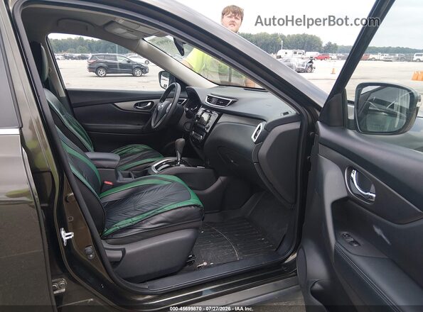 KNMAT2MV9GP687039 2016 NISSAN ROGUE Black Вид салону спереду