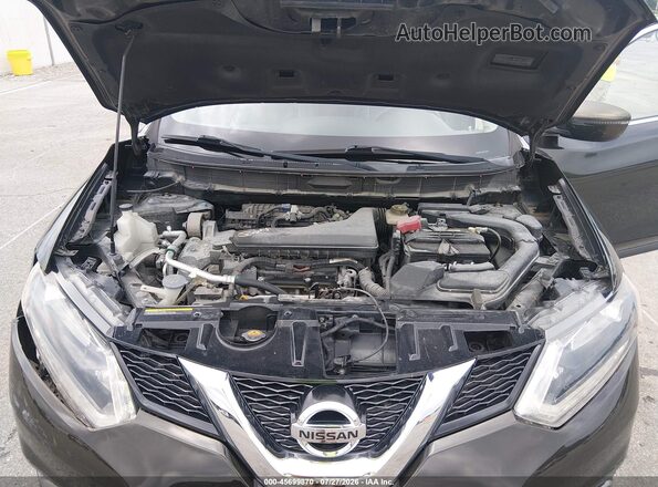 KNMAT2MV9GP687039 2016 NISSAN ROGUE Black Вид ззаду