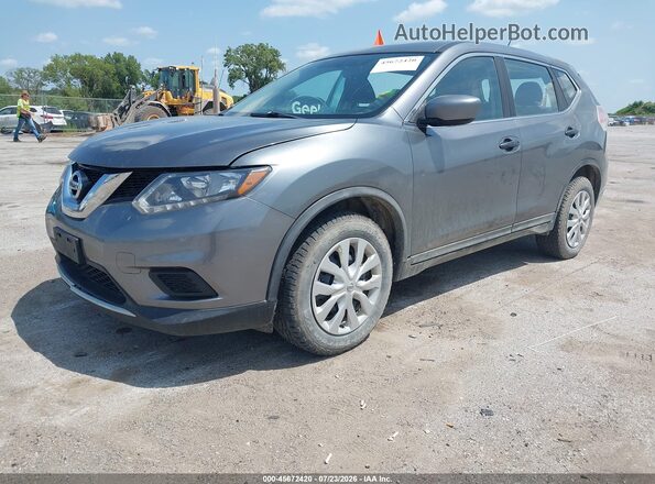 KNMAT2MV9GP688935 2016 NISSAN ROGUE Gray Przód lewy