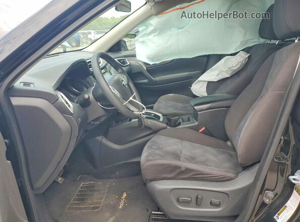 KNMAT2MV9GP702123 2016 NISSAN ROGUE Черный Вид салона спереди