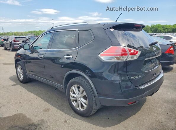 KNMAT2MV9GP702123 2016 NISSAN ROGUE Черный Задняя левая четверть