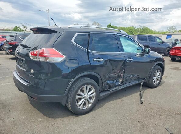 KNMAT2MV9GP702123 2016 NISSAN ROGUE Черный Задняя правая четверть