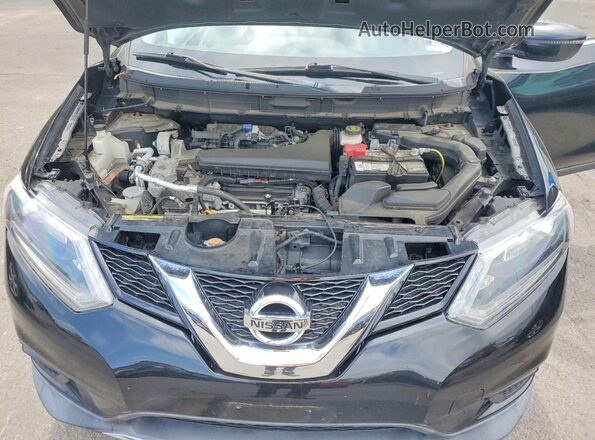 KNMAT2MV9GP702123 2016 NISSAN ROGUE Черный Вид задней части салона