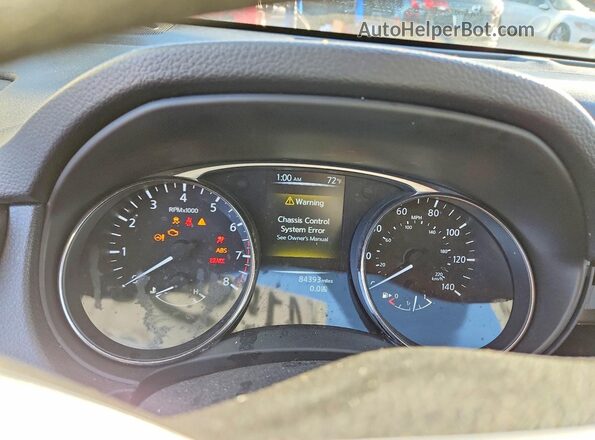 KNMAT2MV9GP702901 2016 NISSAN ROGUE Charcoal Instrument cluster view