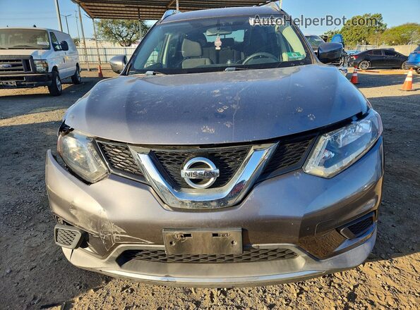 KNMAT2MV9GP702901 2016 NISSAN ROGUE Charcoal Front view