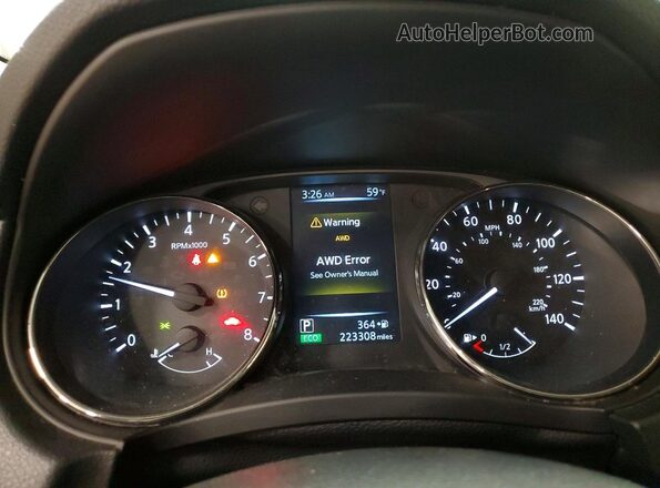 KNMAT2MV9HP507804 2017 NISSAN ROGUE Silver Vista del cuadro de instrumentos