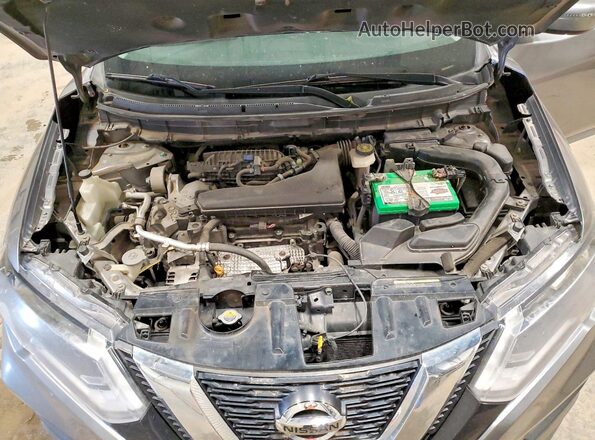 KNMAT2MV9HP507804 2017 NISSAN ROGUE Silver Vista del compartimento del motor
